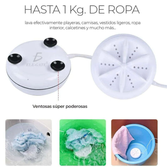 Mini Lavadora Portatil de Turbina Usb