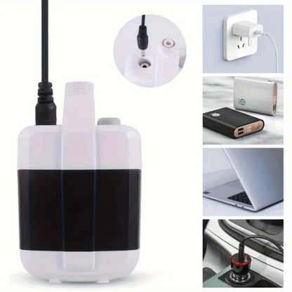 Regadera Portatil con bomba, recargable por USB